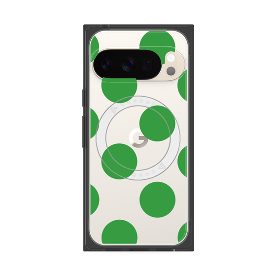 Premium Square Case with Pixelsnap［ Simple Dot - Green ］