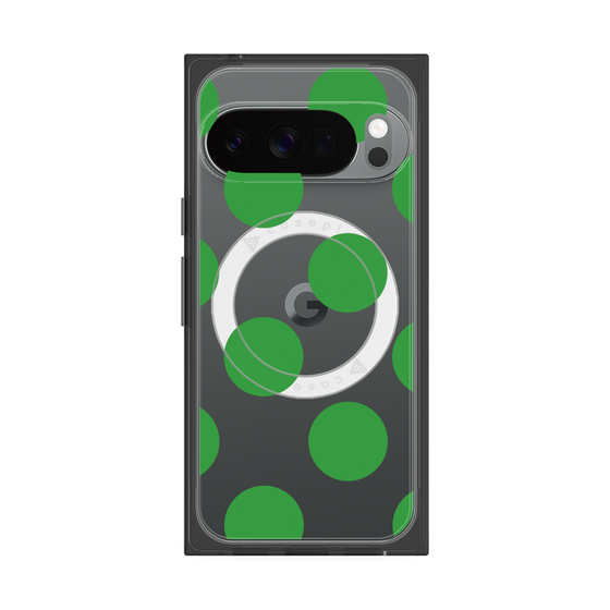 Premium Square Case with Pixelsnap［ Simple Dot - Green ］