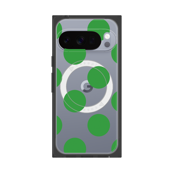 Premium Square Case with Pixelsnap［ Simple Dot - Green ］
