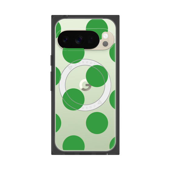 Premium Square Case with Pixelsnap［ Simple Dot - Green ］