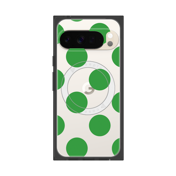 Premium Square Case with Pixelsnap［ Simple Dot - Green ］
