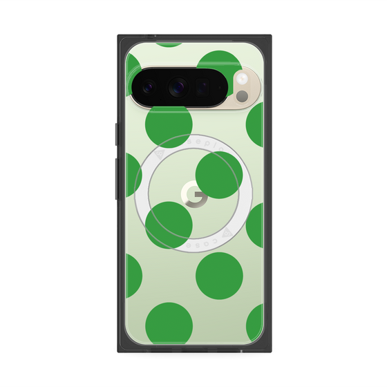 Premium Square Case with Pixelsnap［ Simple Dot - Green ］