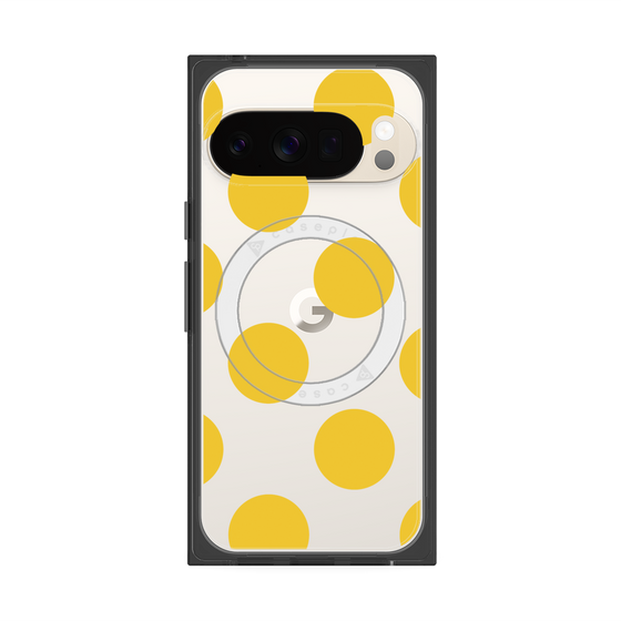 Premium Square Case with Pixelsnap［ Simple Dot - Yellow ］