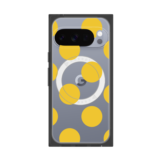Premium Square Case with Pixelsnap［ Simple Dot - Yellow ］