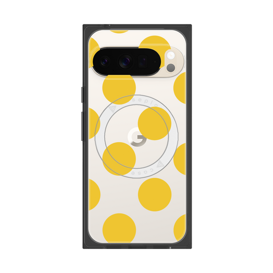 Premium Square Case with Pixelsnap［ Simple Dot - Yellow ］
