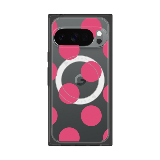 Premium Square Case with Pixelsnap［ Simple Dot - Pink ］