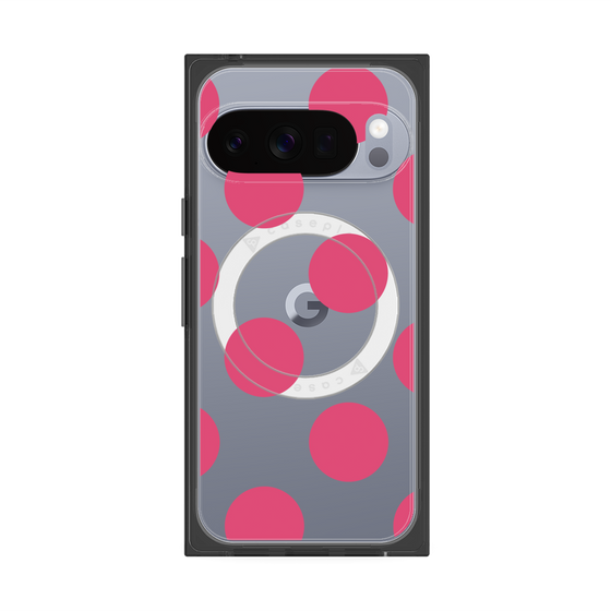 Premium Square Case with Pixelsnap［ Simple Dot - Pink ］