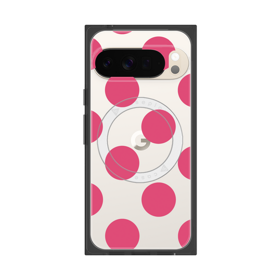 Premium Square Case with Pixelsnap［ Simple Dot - Pink ］