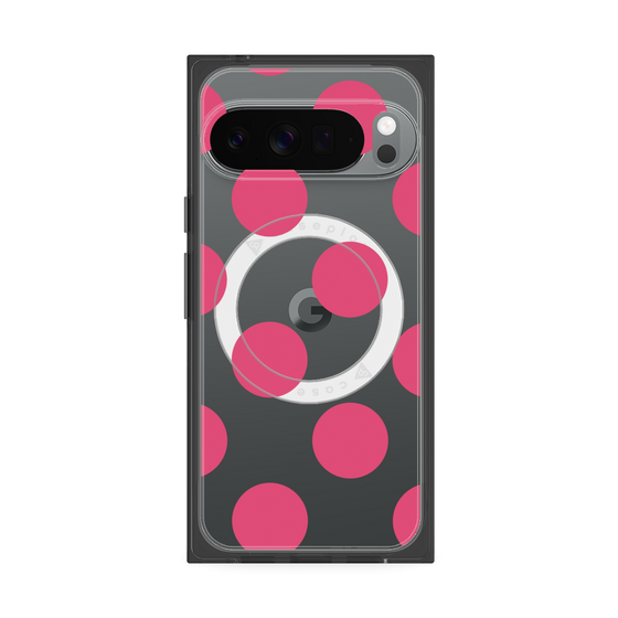 Premium Square Case with Pixelsnap［ Simple Dot - Pink ］