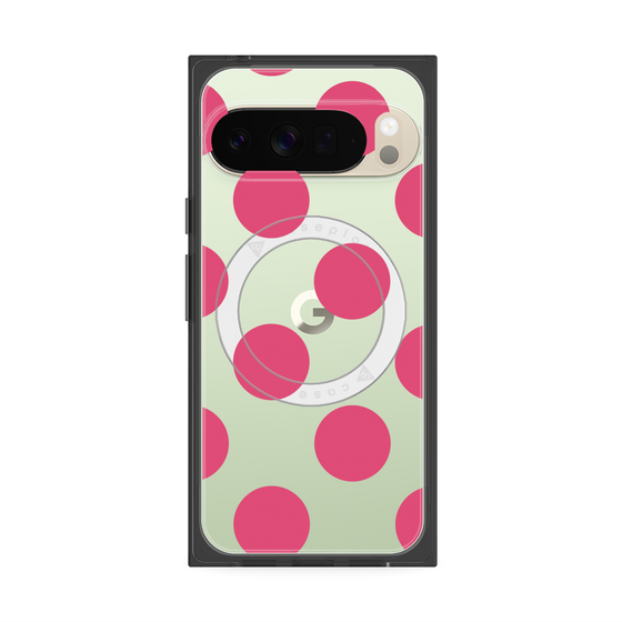 Premium Square Case with Pixelsnap［ Simple Dot - Pink ］