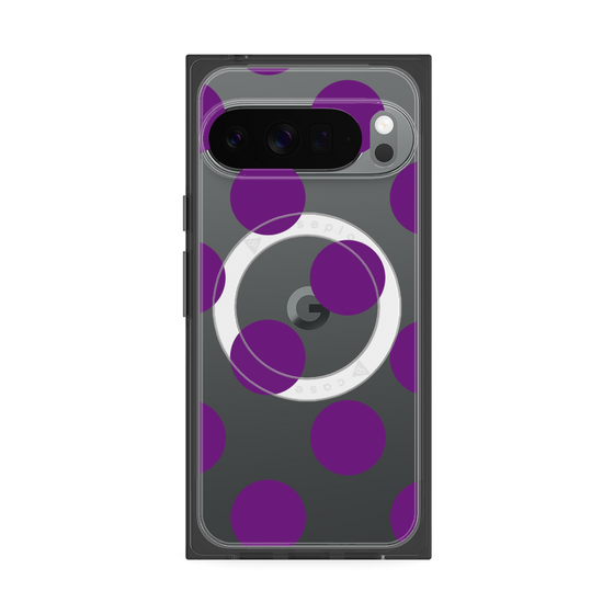 Premium Square Case with Pixelsnap［ Simple Dot - Purple ］