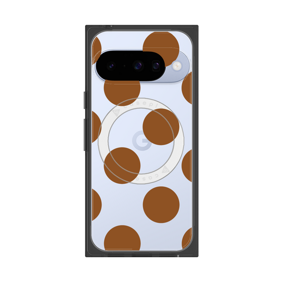 Premium Square Case with Pixelsnap［ Simple Dot - Brown ］