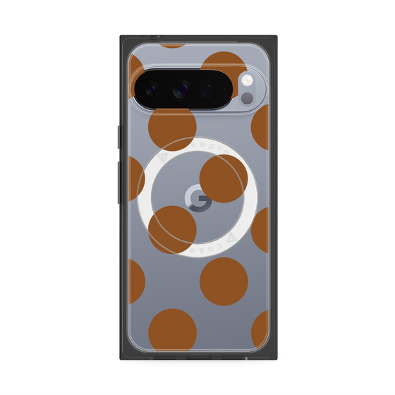 Premium Square Case with Pixelsnap［ Simple Dot - Brown ］