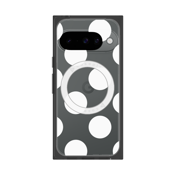 Premium Square Case with Pixelsnap［ Simple Dot - White ］