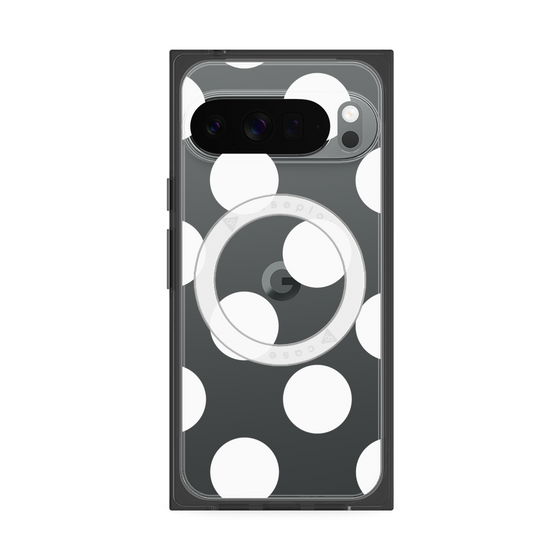 Premium Square Case with Pixelsnap［ Simple Dot - White ］