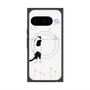 Premium Square Case with Pixelsnap［ Calico Cat Peeking with Curiosity ］