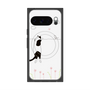 Premium Square Case with Pixelsnap［ Calico Cat Peeking with Curiosity ］