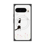 Premium Square Case with Pixelsnap［ Calico Cat Peeking with Curiosity ］