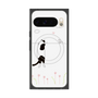 Premium Square Case with Pixelsnap［ Calico Cat Peeking with Curiosity ］