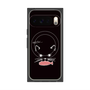 Premium Square Case with Pixelsnap［ Very Greedy Cat - Black ］
