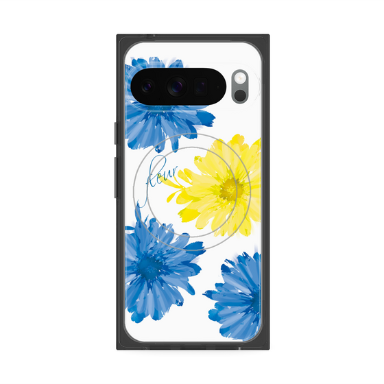 Premium Square Case with Pixelsnap［ 4 Big Flowers ］
