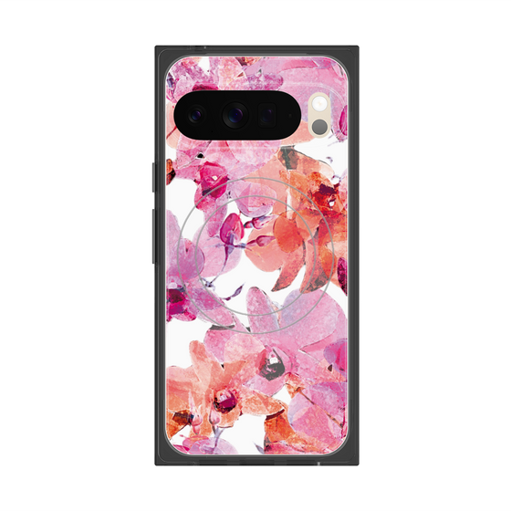 Premium Square Case with Pixelsnap［ Art Flower Orchid ］