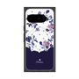 Premium Square Case with Pixelsnap［ Twin Dot Flower - Navy ］