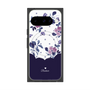 Premium Square Case with Pixelsnap［ Twin Dot Flower - Navy ］