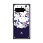 Premium Square Case with Pixelsnap［ Twin Dot Flower - Navy ］