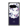 Premium Square Case with Pixelsnap［ Twin Dot Flower - Navy ］