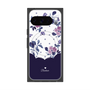 Premium Square Case with Pixelsnap［ Twin Dot Flower - Navy ］
