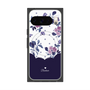 Premium Square Case with Pixelsnap［ Twin Dot Flower - Navy ］