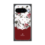 Premium Square Case with Pixelsnap［ Twin Dot Flower - Red ］