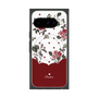 Premium Square Case with Pixelsnap［ Twin Dot Flower - Red ］