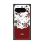 Premium Square Case with Pixelsnap［ Twin Dot Flower - Red ］