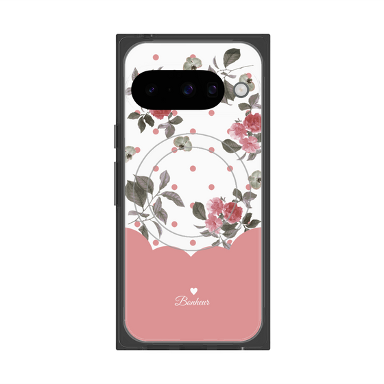 Premium Square Case with Pixelsnap［ Twin Dot Flower - Pink ］