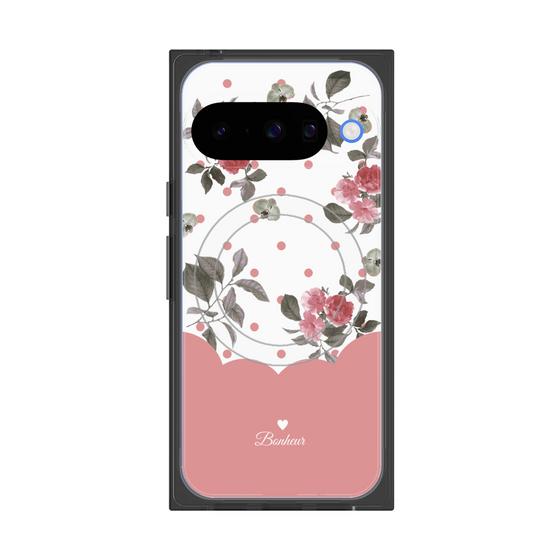 Premium Square Case with Pixelsnap［ Twin Dot Flower - Pink ］