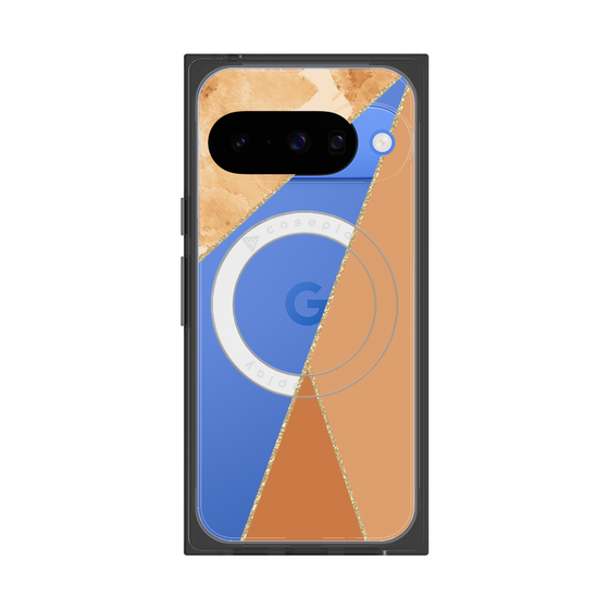 Premium Square Case with Pixelsnap［ Marble Triangle Palette - Orange ］