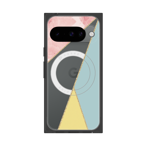 Premium Square Case with Pixelsnap［ Marble Triangle Palette - Mix ］