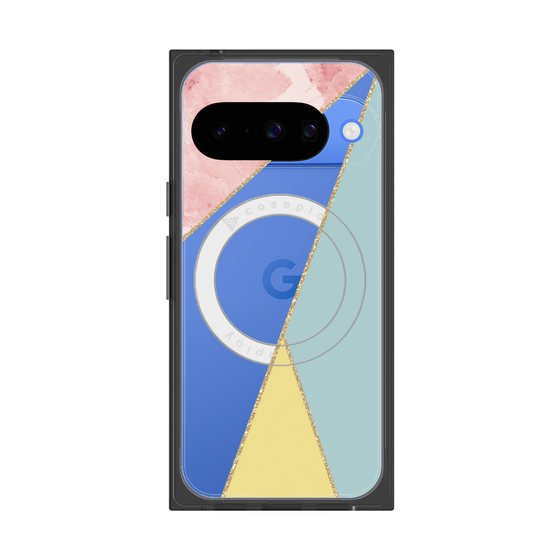 Premium Square Case with Pixelsnap［ Marble Triangle Palette - Mix ］