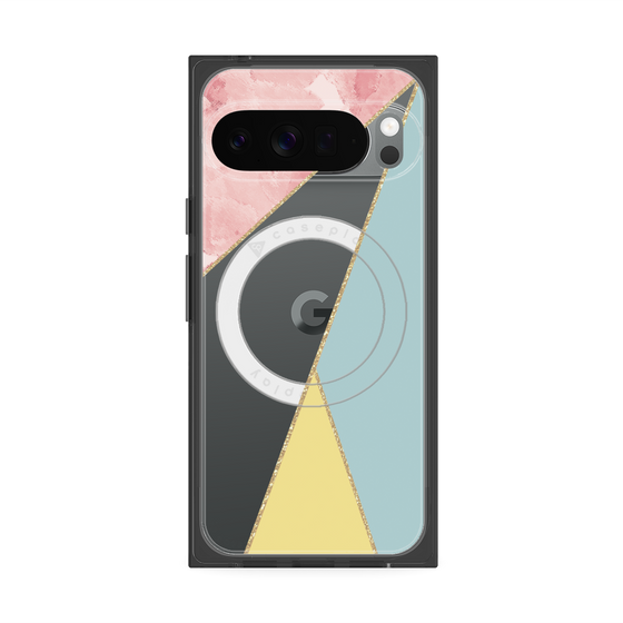 Premium Square Case with Pixelsnap［ Marble Triangle Palette - Mix ］