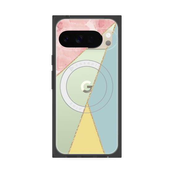 Premium Square Case with Pixelsnap［ Marble Triangle Palette - Mix ］