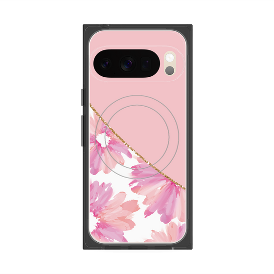 Premium Square Case with Pixelsnap［ Girly Flower ］