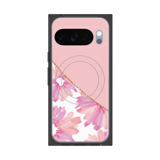 Premium Square Case with Pixelsnap［ Girly Flower ］
