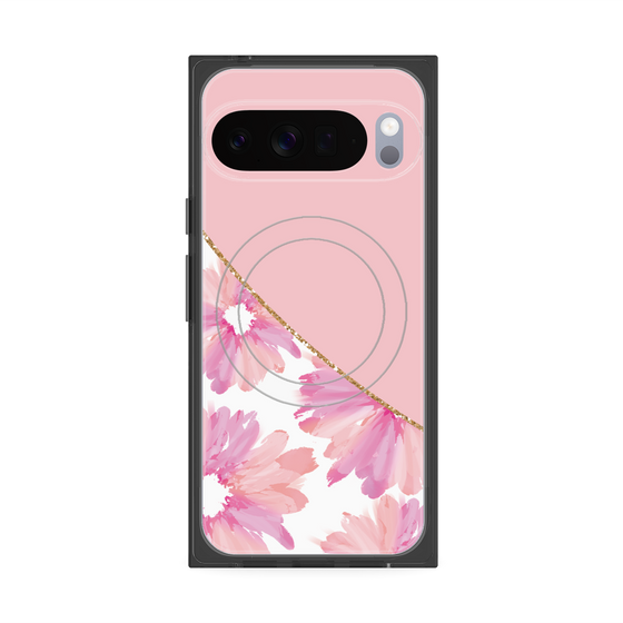 Premium Square Case with Pixelsnap［ Girly Flower ］