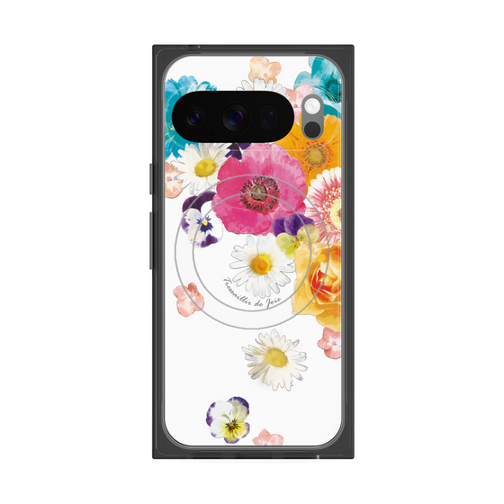 Premium Square Case with Pixelsnap［ Flower Shower ］
