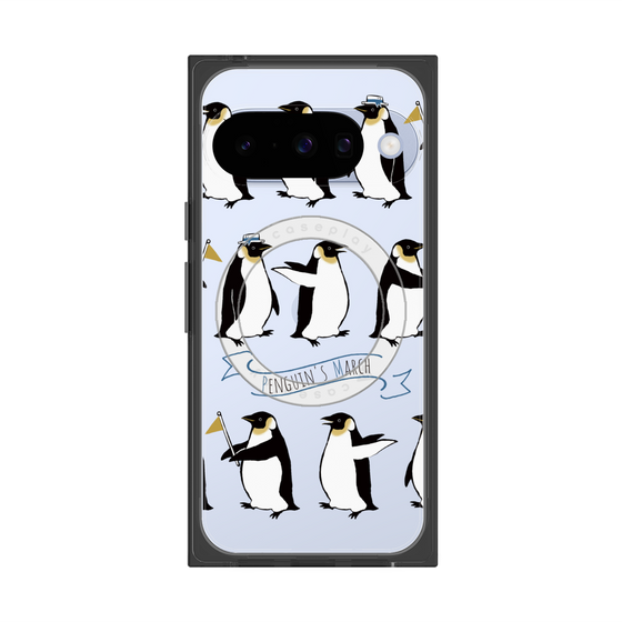 Premium Square Case with Pixelsnap［ Cute Penguin March ］