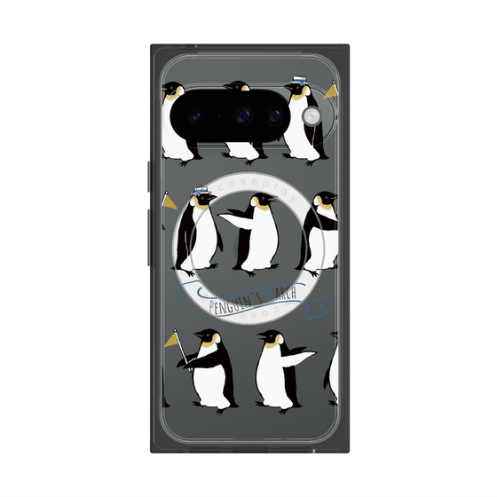 Premium Square Case with Pixelsnap［ Cute Penguin March ］