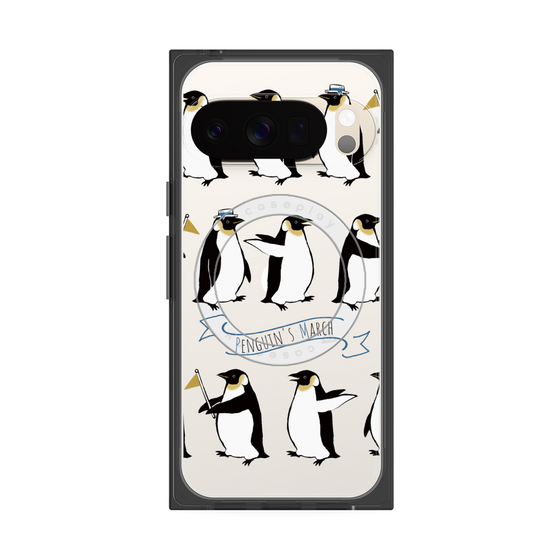 Premium Square Case with Pixelsnap［ Cute Penguin March ］
