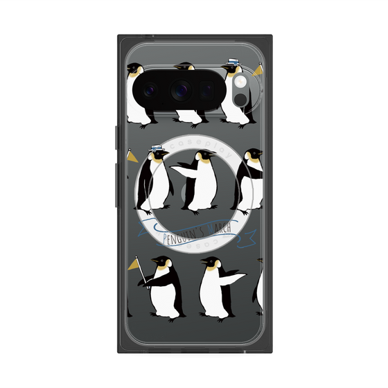 Premium Square Case with Pixelsnap［ Cute Penguin March ］